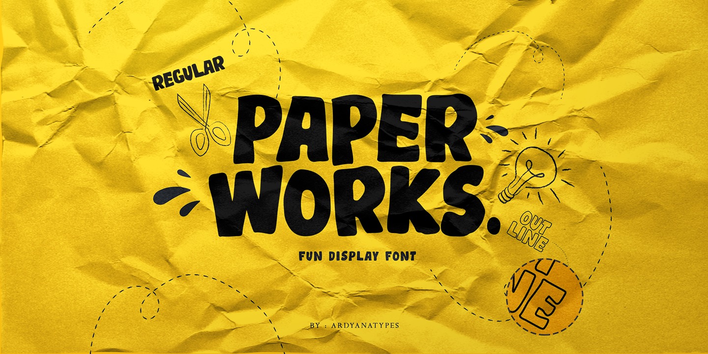 Шрифт Paper Works
